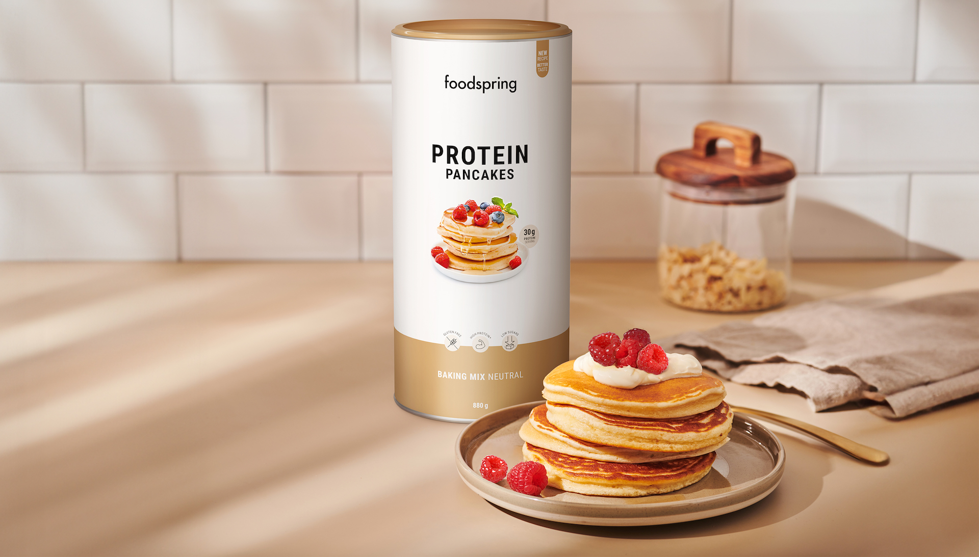 I Pancake Proteici di Foodspring con 30 g di proteine e meno zucchero -  Myfitnessmagazine