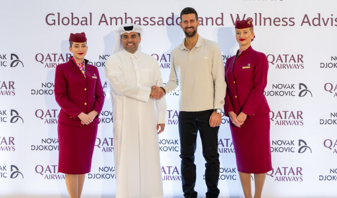 Novak Djokovic è Global Brand Ambassador Qatar Airways